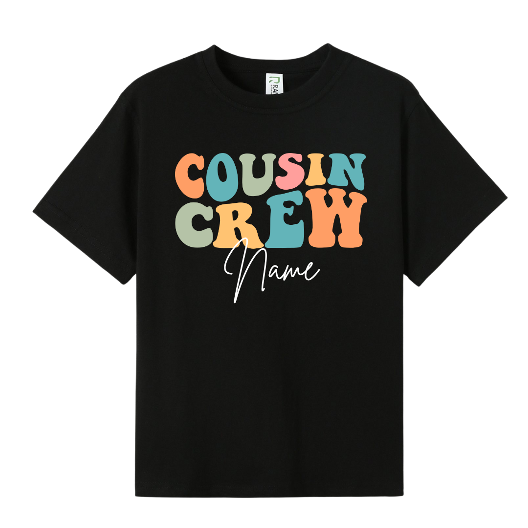 Personalised Cousin Crew Tees