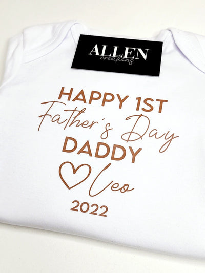 First Father's Day Onesie
