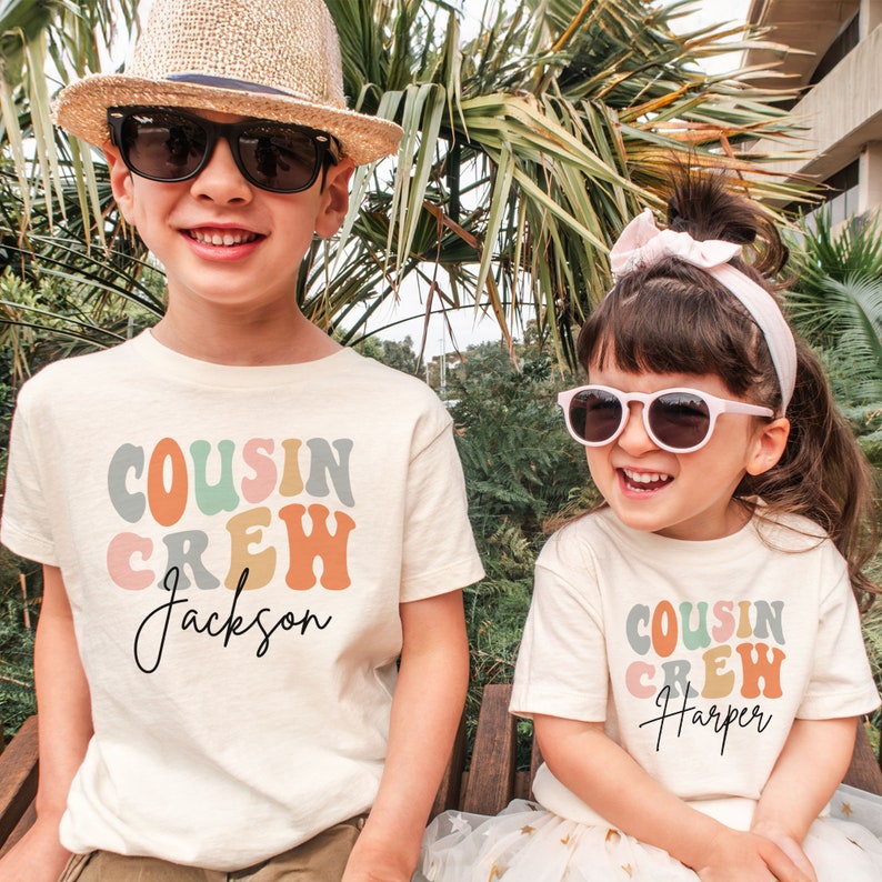 Personalised Cousin Crew Tees